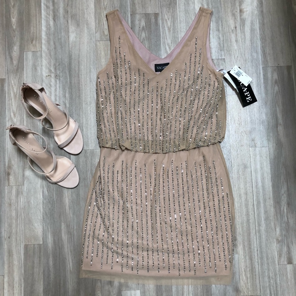 Xscape Beaded Dress